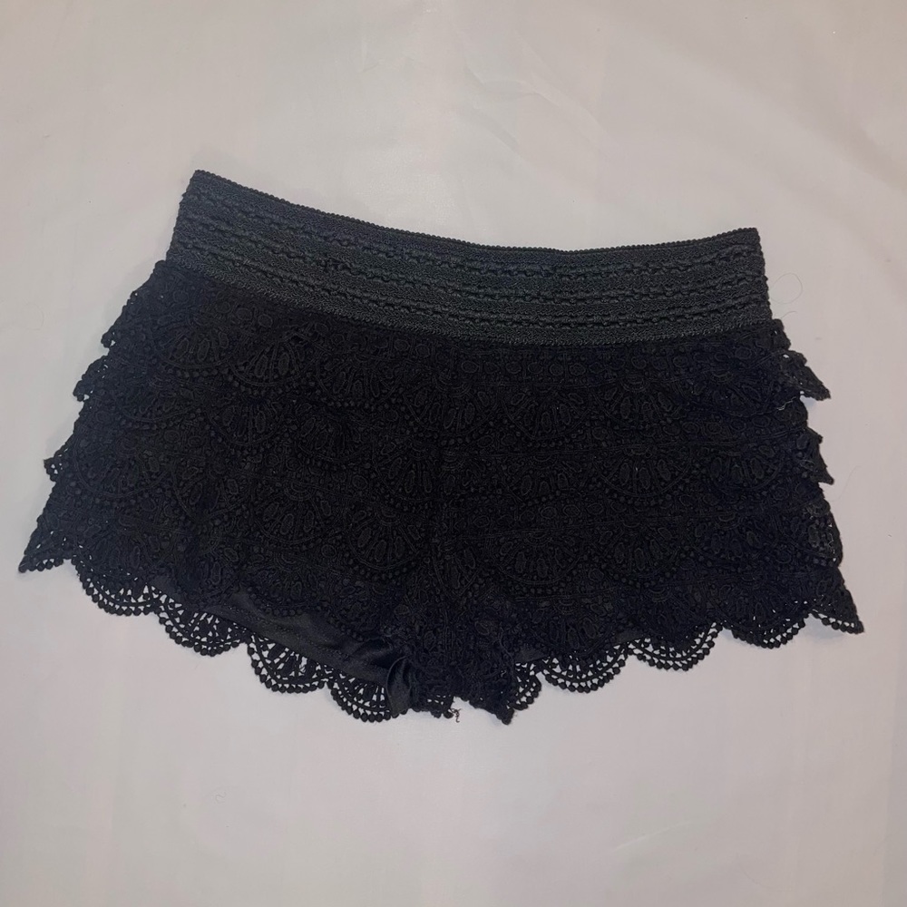 Black Lace Shorts